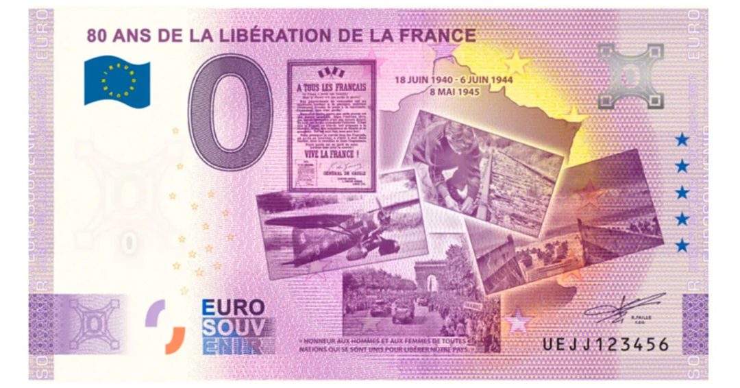 Un nouveau billet de 0 euro pour célébrer le débarquement en Normandie